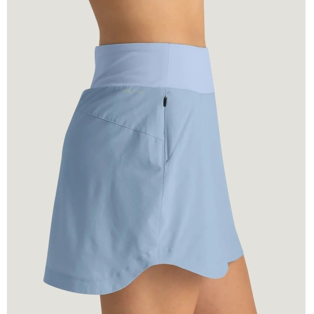 Free Fly Womens L Bamboo Lined Active Breeze Skort 13" Clear Sky Blue Skort